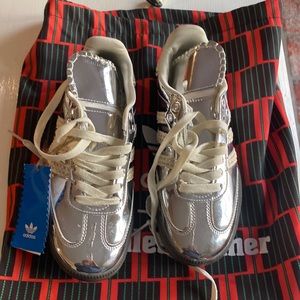 Adidas metallic sneakers size 5